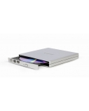 Gembird | External USB DVD Drive | DVD-USB-02-SV | Interface USB 2.0 | DVD±RW (±R DL) / DVD-RAM | CD read speed 24 x | CD write speed 24 x | Silver