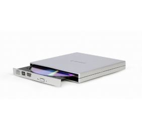 Gembird | External USB DVD Drive | DVD-USB-02-SV | Interface USB 2.0 | DVD±RW (±R DL) / DVD-RAM | CD read speed 24 x | CD write speed 24 x | Silver