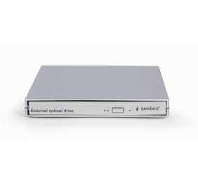 Gembird | External USB DVD Drive | DVD-USB-02-SV | Interface USB 2.0 | DVD±RW (±R DL) / DVD-RAM | CD read speed 24 x | CD write speed 24 x | Silver