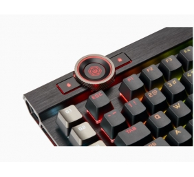 Corsair | Mechanical Gaming Keyboard | K100 RGB Optical | Wired | Mechanical Gaming Keyboard | US | Black/Red