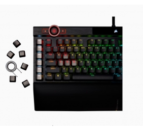 Corsair | Mechanical Gaming Keyboard | K100 RGB Optical | Wired | Mechanical Gaming Keyboard | US | Black/Red