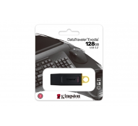 Kingston | DataTraveler Exodia | 128 GB | USB Type-A | Black