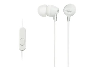 Sony | EX series | MDR-EX15AP | In-ear | White