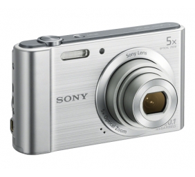 Sony DSC-W800 Compact camera, 20.1 MP, Optical zoom 5 x, Digital zoom 40 x, Image stabilizer, ISO 3200, Display diagonal 2.7 ", Focus 0.05m - ∞, Video recording, Silver