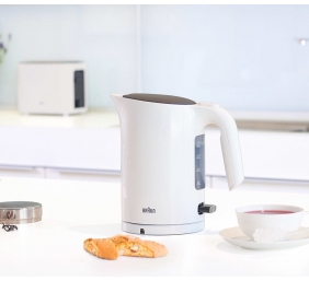 Braun | Kettle | WK3100WH PurEase | Standard | 2200 W | 1.7 L | Plastic | 360° rotational base | White