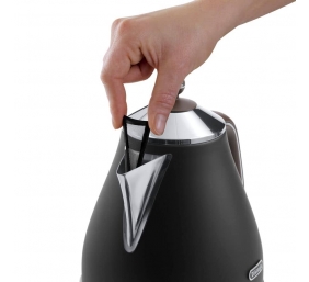 Delonghi | Icona Vintage | KBOV2001BK | Standard kettle | 2000 W | 1.7 L | Stainless steel | 360° rotational base | Black