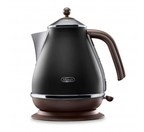 Delonghi | Icona Vintage | KBOV2001BK | Standard kettle | 2000 W | 1.7 L | Stainless steel | 360° rotational base | Black