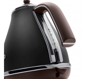 Delonghi | Icona Vintage | KBOV2001BK | Standard kettle | 2000 W | 1.7 L | Stainless steel | 360° rotational base | Black