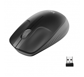 Logitech M190 Full-Size Belaidė pelė, RF Wireless, 1000 DPI, Charcoal