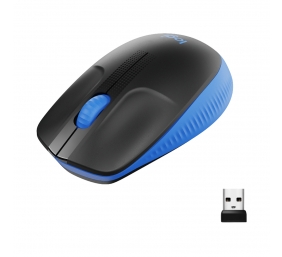 Logitech M190 Full-Size Belaidė pelė, RF Wireless, 1000 DPI, Mėlyna