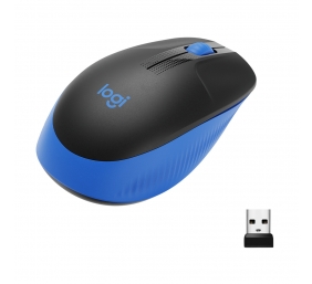 Logitech M190 Full-Size Belaidė pelė, RF Wireless, 1000 DPI, Mėlyna