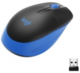 Logitech M190 Full-Size Belaidė pelė, RF Wireless, 1000 DPI, Mėlyna