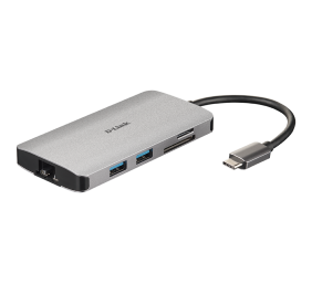 D-Link | 8-in-1 USB-C Hub with HDMI/Ethernet/Card Reader/Power Delivery | DUB-M810 | USB hub | Warranty  month(s) | USB Type-C