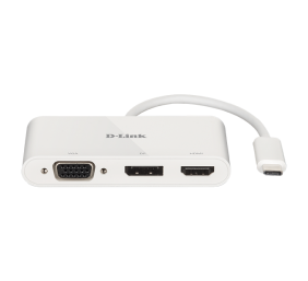 D-Link | 3-in-1 USB-C to HDMI/VGA/DisplayPort Adapter | DUB-V310 | USB hub | USB Type-C