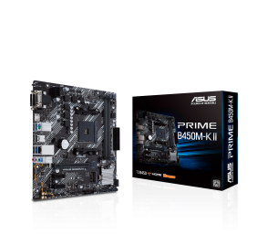 Asus | PRIME B450M-K II | Processor family AMD | Processor socket AM4 | DDR4 | Memory slots 2 | Chipset AMD B | Micro ATX