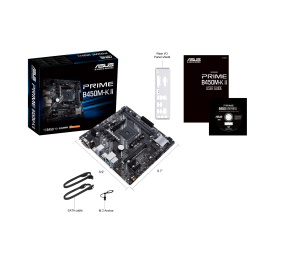 Asus | PRIME B450M-K II | Memory slots 2 | Number of SATA connectors | Chipset AMD B | Micro ATX | Processor family AMD | Processor socket AM4 | DDR4