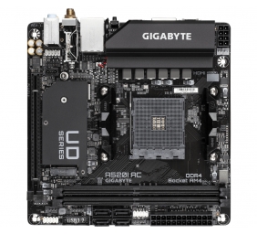 Gigabyte | A520I AC | Processor family AMD | Processor socket AM4 | DDR4 DIMM | Memory slots 2 | Number of SATA connectors 4 | Chipset AMD A | Mini ITX