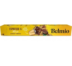 Belmoca Belmio Sleeve Espresso Allegro Coffee Capsules for Nespresso coffee machines, 10 capsules, Coffee strength 6/12, 100 % Arabica, 52 g