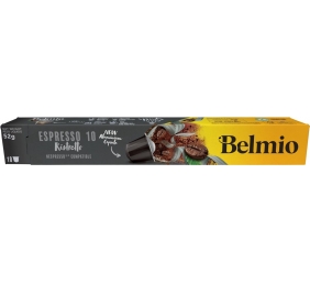Belmoca Belmio Sleeve Espresso Ristretto Coffee Capsules for Nespresso coffee machines, 10 capsules, Coffee strength 10/12, 100 % Arabica, 52 g