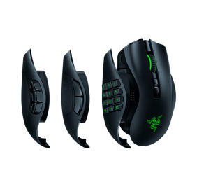 Razer Naga Pro Belaidė žaidimų pelė, RF Wireless, RGB apšvietimas, Optical 20000 DPI, Juoda