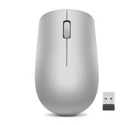 Lenovo | Wireless Mouse | 530 | Optical Mouse | 2.4 GHz Wireless via Nano USB | Platinum Grey | 1 year(s)