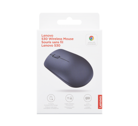 Lenovo | Wireless Mouse | 530 | Optical Mouse | 2.4 GHz Wireless via Nano USB | Abyss Blue | 1 year(s)