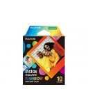 Fujifilm | Instax Square Rainbow (10) Instant Film | 72 x 86 mm | 2.4 x 2.4" Image Area; 3.4 x 2.8" Print Size | Quantity 10