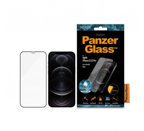 PanzerGlass | Apple | For iPhone 12/12 Pro | Glass | Black | 100% touch; The coating is non-toxic | Case Friendly