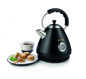 Gorenje | Kettle | K17CLBK | Electric | 2200 W | 1.7 L | Plastic and metal | 360° rotational base | Black