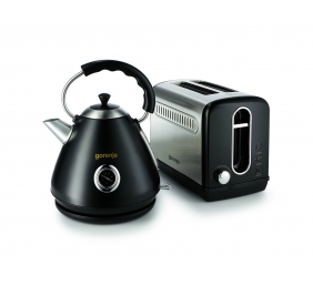 Gorenje | Kettle | K17CLBK | Electric | 2200 W | 1.7 L | Plastic and metal | 360° rotational base | Black