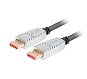 Lanberg DisplayPort M/M Cable 20 PIN V1.4 8K 60HZ | CA-DPDP-20CU-0018-BK | DisplayPort to DisplayPort | 1.8 m