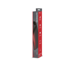 Genesis | Carbon 500 Ultra Blaze | Mouse pad | 450 x 1100 x 2.5 mm | Red/Black