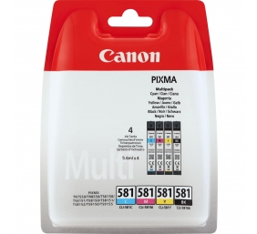 Canon Multipack Ink Cartridges | CLI-581 | Ink Cartridges | Black, Cyan, Magenta, Yellow