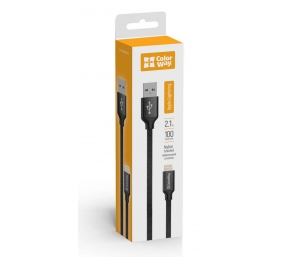 ColorWay | Data Cable | Apple Lightning | Charging cable | 2.1 A