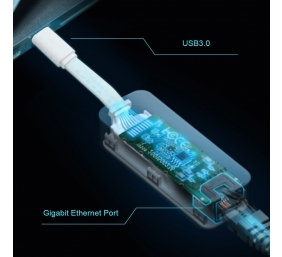 TP-LINK | UE300C | USB Type-C to RJ45 Gigabit Ethernet Network Adapter | 10/100/1000 Mbit/s