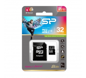Silicon Power | Elite UHS-I | 32 GB | MicroSDHC | Flash memory class 10 | SD adapter