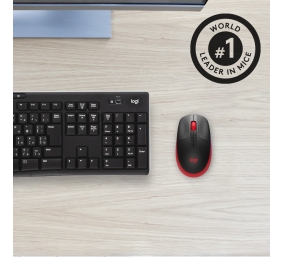 Logitech | Full size Mouse | M190 | Wireless | USB | Red