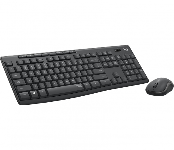 Logitech MK295 Silent Wireless Combo Belaidė klaviatūra, US Int, Graphite
