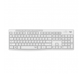 Klaviatūra belaidė Logitech Silent Wireless MK295, Balta