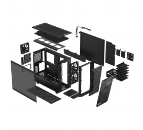 Fractal Design | Meshify 2 Light Tempered Glass | Black | ATX