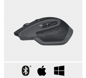 Pelė belaidė Logitech MX Master 2S (910-005966), ergonominė, grafito pilka