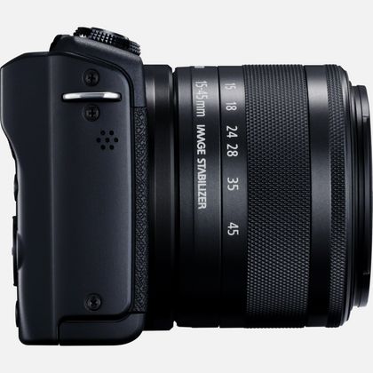 Canon | EOS M200 + EF-M 15-45 IS STM | SLR camera | 24.1 MP | ISO 25600 | Display diagonal 3.0 " | Wi-Fi | Automatic, manual | Viewfinder | CMOS | Black | Image sensor size (W x H) 22.3 x 14.9 cm