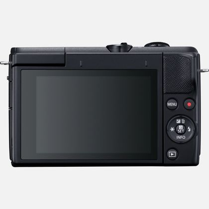 Canon | EOS M200 + EF-M 15-45 IS STM | SLR camera | 24.1 MP | ISO 25600 | Display diagonal 3.0 " | Wi-Fi | Automatic, manual | Viewfinder | CMOS | Black | Image sensor size (W x H) 22.3 x 14.9 cm