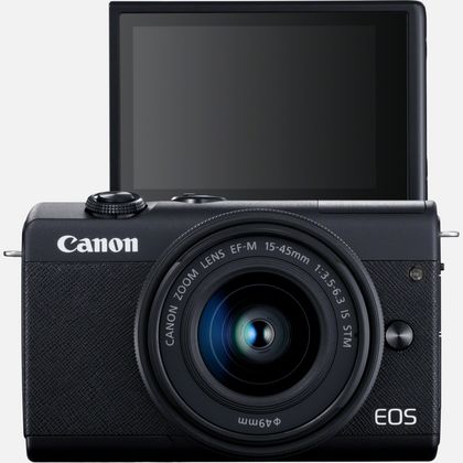 Canon | EOS M200 + EF-M 15-45 IS STM | SLR camera | 24.1 MP | ISO 25600 | Display diagonal 3.0 " | Wi-Fi | Automatic, manual | Viewfinder | CMOS | Black | Image sensor size (W x H) 22.3 x 14.9 cm