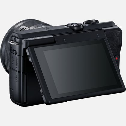 Canon | EOS M200 + EF-M 15-45 IS STM | SLR camera | 24.1 MP | ISO 25600 | Display diagonal 3.0 " | Wi-Fi | Automatic, manual | Viewfinder | CMOS | Black | Image sensor size (W x H) 22.3 x 14.9 cm