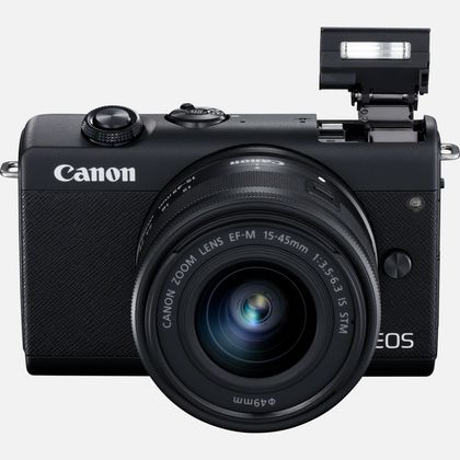 Canon | EOS M200 + EF-M 15-45 IS STM | SLR camera | 24.1 MP | ISO 25600 | Display diagonal 3.0 " | Wi-Fi | Automatic, manual | Viewfinder | CMOS | Black | Image sensor size (W x H) 22.3 x 14.9 cm