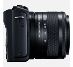 Canon | EOS M200 + EF-M 15-45 IS STM | SLR camera | 24.1 MP | ISO 25600 | Display diagonal 3.0 " | Wi-Fi | Automatic, manual | Viewfinder | CMOS | Black | Image sensor size (W x H) 22.3 x 14.9 cm