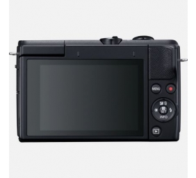 Canon | EOS M200 + EF-M 15-45 IS STM | SLR camera | 24.1 MP | ISO 25600 | Display diagonal 3.0 " | Wi-Fi | Automatic, manual | CMOS | Black | Image sensor size (W x H) 22.3 x 14.9 cm | Magnification  x | Viewfinder