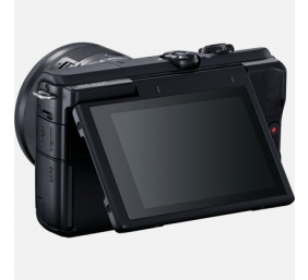 Canon | EOS M200 + EF-M 15-45 IS STM | SLR camera | 24.1 MP | ISO 25600 | Display diagonal 3.0 " | Wi-Fi | Automatic, manual | Viewfinder | CMOS | Black | Image sensor size (W x H) 22.3 x 14.9 cm