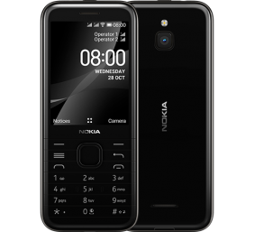 Nokia 8000 4G TA-1305 (Black) Dual SIM 2.8“ TFT/1.1GHz/4GB/512MB RAM/ KaiOS/microSDHC/ microUSB/WiFi,BT,4G